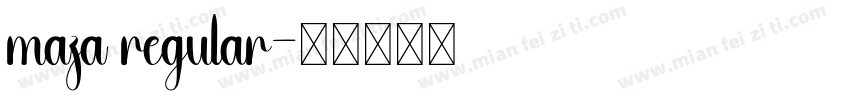 maza regular字体转换